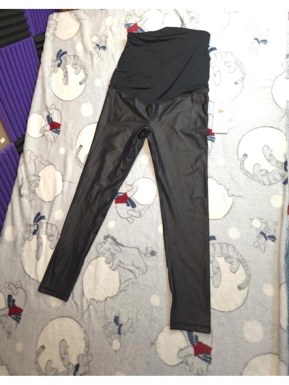 Black Slick Maternity Leggings - Isabel by Ingrid + Isabel